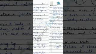 Physics Notes | Chapter 2, Kinematics | Grade 9 | Federal Board