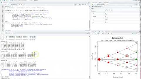 rstudio derivmkts package and Cox Ross and Rubinstein 2