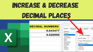 Increase and Decrease Decimal Places in Excel