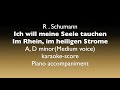 [Dichterliebe Op48 No.5, 6 ] R.Schumann   A, D minor(Medium)   Piano accompaniment (karaoke-score)