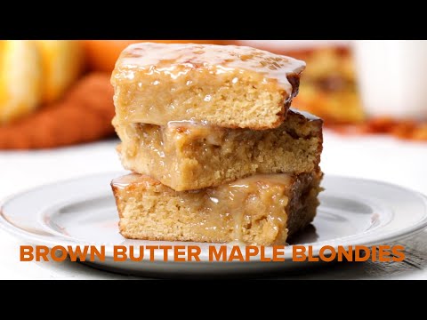 Brown Butter Maple Blondies