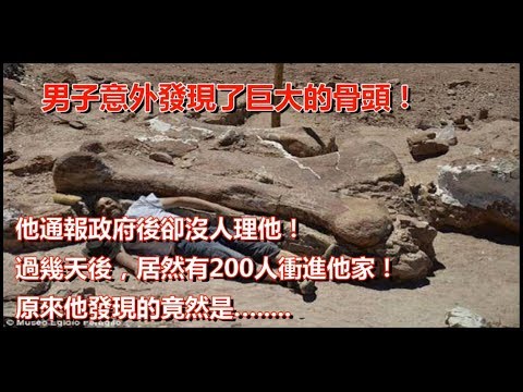男子意外發現了巨大的骨頭！他通報政府後卻沒人理他！過幾天後，居然有200人衝進他家！原來他發現的竟然是…