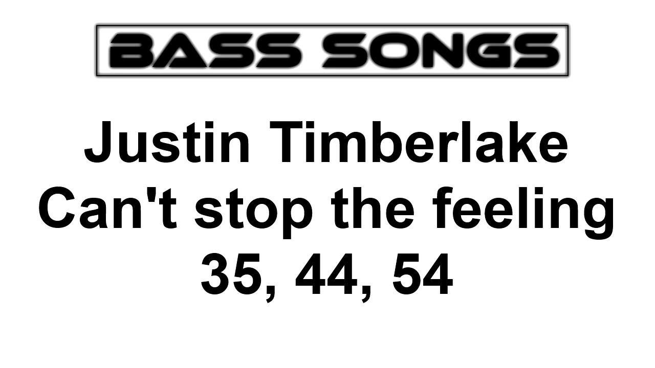 [Bass Songs] Justin Timberlake Can't stop the feeling Bassboosted