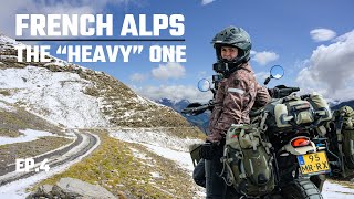 THE HEAVY ONE - offroad ride in the FRENCH ALPS - SOLO motorcycle trip - Col du PARPAILLON TET EP.4