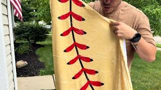 Huge Softball Round Blanket! Perfect gift and super soft feel! Large Print! | 60" Round Sports Throw screenshot 3