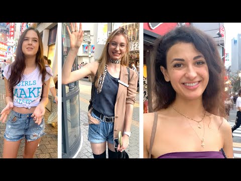 フレンドリーな外国人美女にインタビュー｜Beautiful women in Japan |  フランス・ブラジル・ロシア・アメリカ・エストニアの美人
