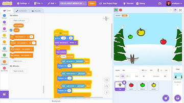TUTORIAL SCRATCH - PENGEMBANGAN KELELAWAR MEMAKAN APEL