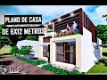 Plano de Casa de 6 x 12 metros | Planos de Casas Pequeñas 🏡