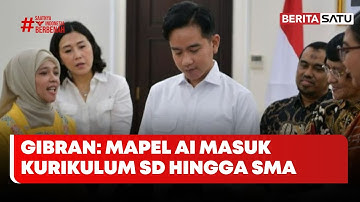 Gibran: Mata Pelajaran AI Masuk Kurikulum SD Hingga SMA di Tahun Ajaran Baru | Beritasatu