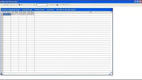 VFP Visual FoxPro Excel Automation 採購報表 Purchasing Report Price and Rate Variance Price Difference