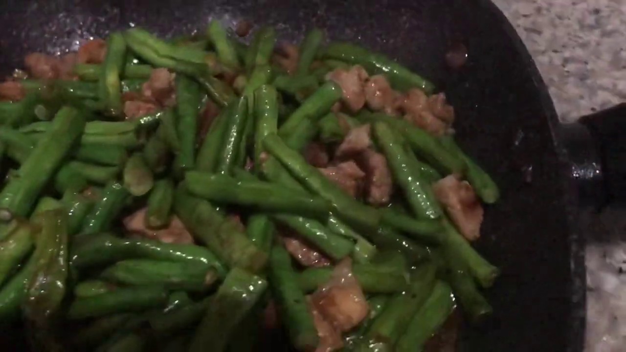How to cook Ginisang Sitaw Filipino Style Sauteed String Beans With