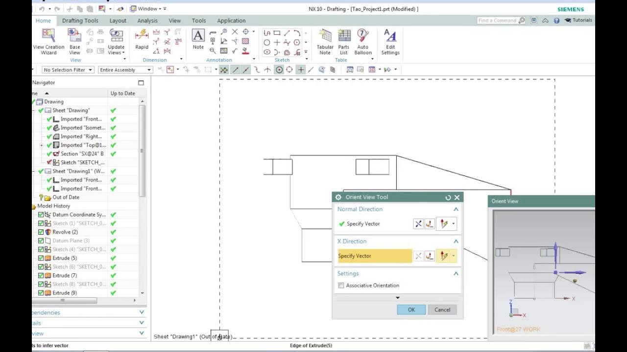 NX 10 Customize view orientation YouTube