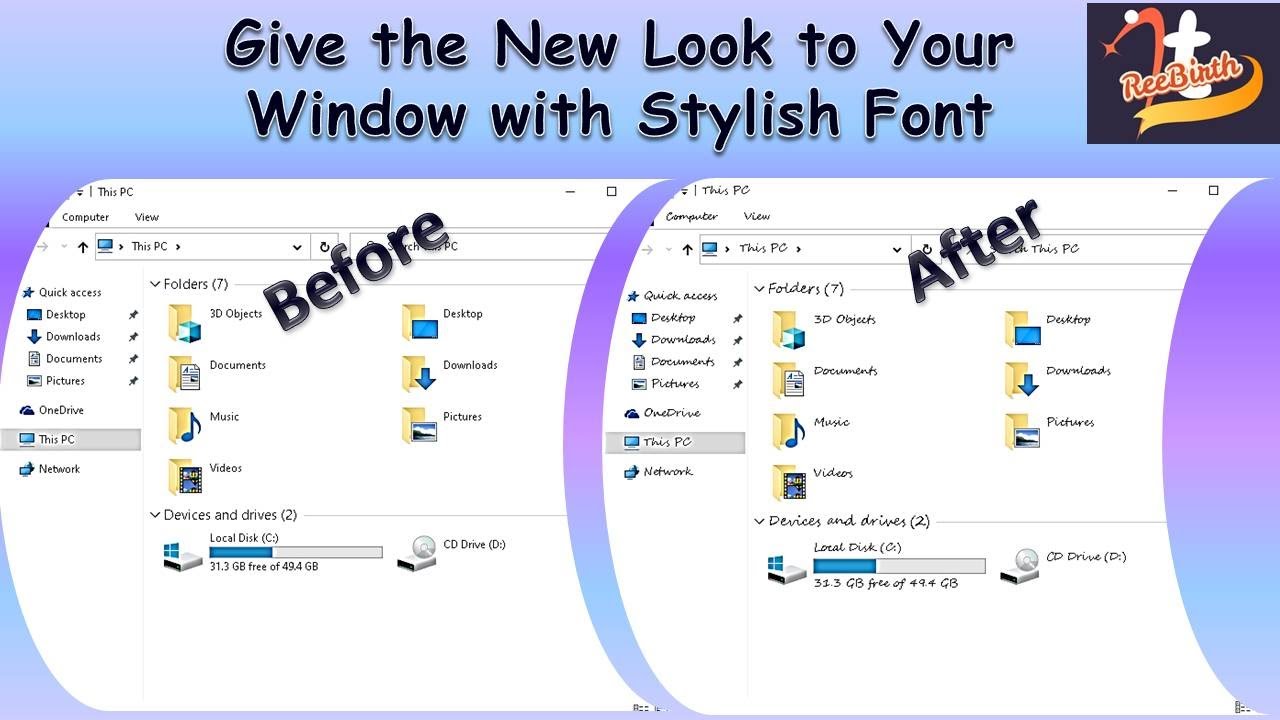 WT#01 How to Change Default Font in Windows 10 & again Set Default Font || 2021 || Hindi