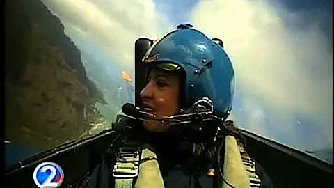 Gina Mangieri flies with the Blue Angels