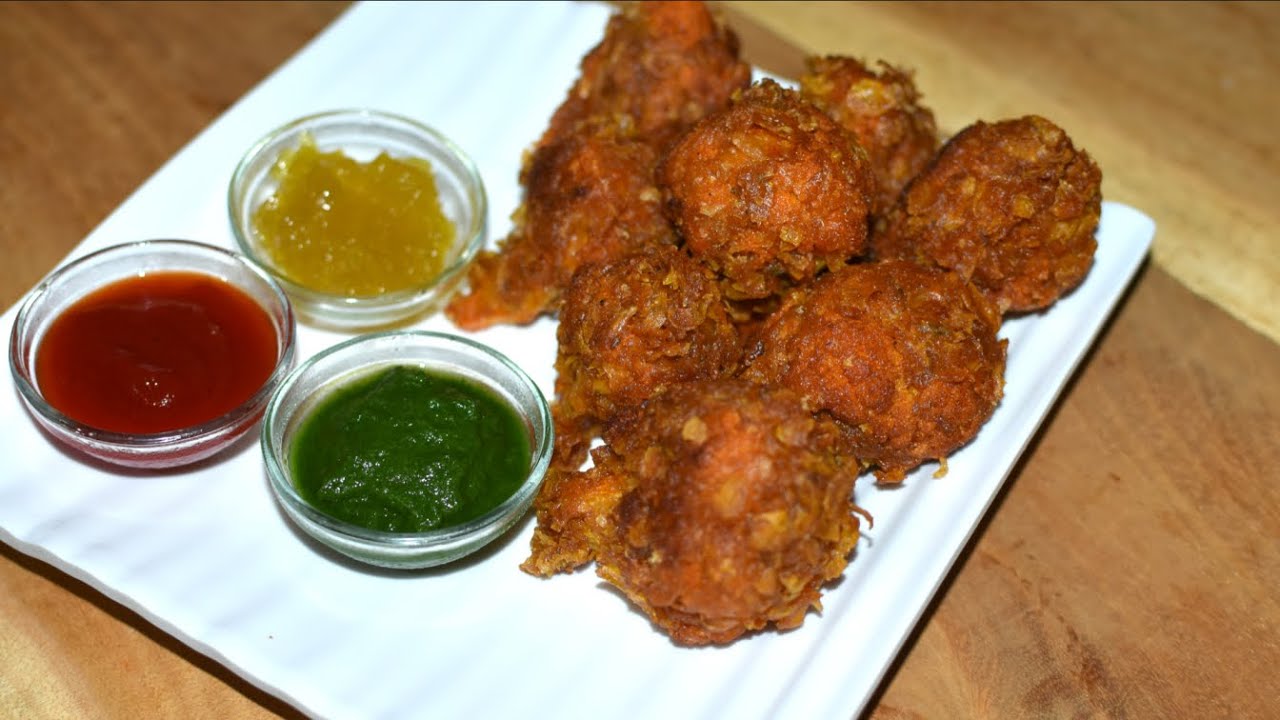 Crispy Cauliflower Lollipop Gobhi Lollipop Recipe YouTube