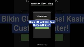 Tutorial POS Python Part 5: Bikin GUI Aplikasi Kasir Pakai CustomTkinter! 🎨💻#Python #CustomTkinter News