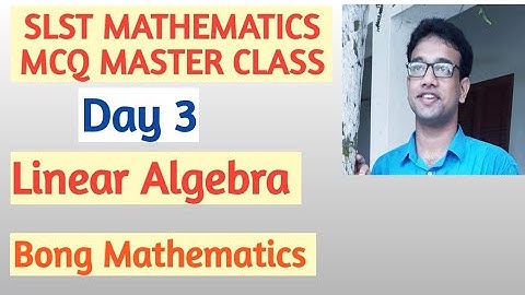 Mcq Master Class  3||(Linear) Mcq on dim(U+W) and system of linear equation || Slst Mathematics