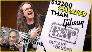 LTD CRUSHES the Gibson Mustaine V:  Kirk Hammett V!!