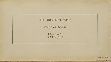Rails 5 - Autenticación con gema devise: Video 7