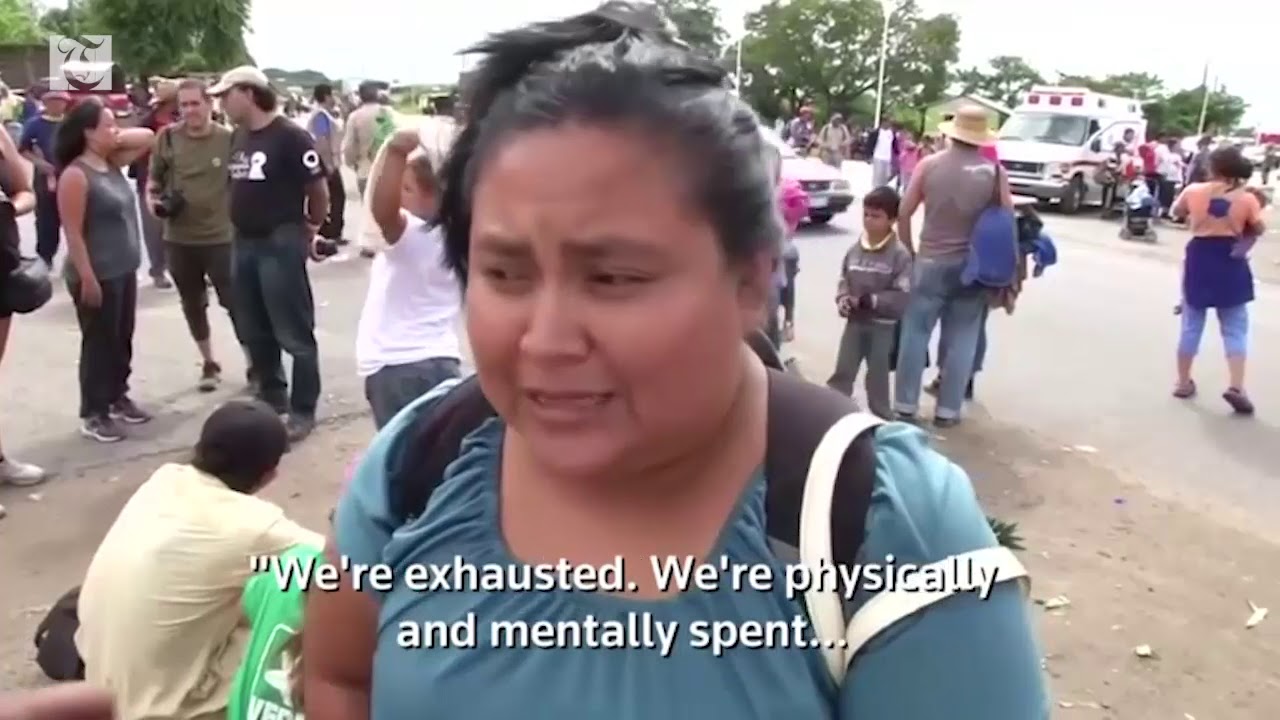 Children struggle to keep pace in migrant caravan doha mapa