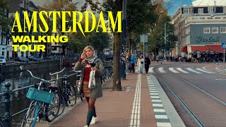 Iconic Amsterdam, Netherlands Walking Tour  4K