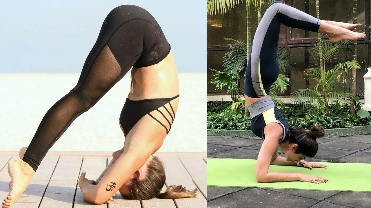 Shilpa Shetty Attempt Sirsasana ( The Yogic Head Stand ) ! Shilpa ...