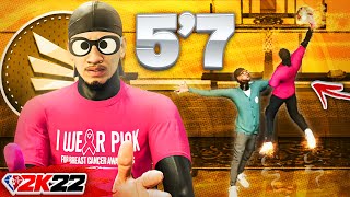 I CREATED A REBIRTH 5’7 SLASHER BUILD AND TOOK IT TO THE PARK IN NBA2K22! BEST GUARD BUILD IN NBA2K!