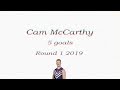 Cam McCarthy 5 goals | Round 1 2019