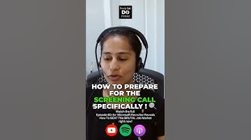 Microsoft Recruiter Explains How To Nail The Screening Call.