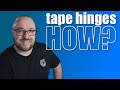 How to make tape hinges for foam RC airplanes