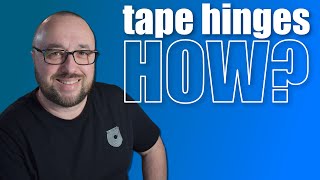 How to make tape hinges for foam RC airplanes