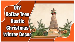 DIY Rustic Farmhouse Christmas Tree Decor | Christmas Crafts Ideas 2022 | Easy Dollar Tree DIY