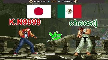 SNK vs. Capcom - SVC Chaos Super Plus - K.N9999 vs chaostj FT5