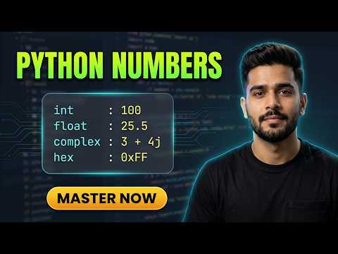 Python Numbers in Depth | Integers, Floats & Complex Types Explained | #PythonNumbers #Python