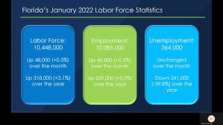 Florida Department of Economic Opportunity Economic Data Release   January 2022