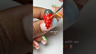 3d fruit nail tutorial 🍓🥛 #nailart #naildesign #fruitnails #3dnailart #nails #nailtutorial #shorts
