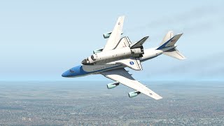 Air Force One Vc-25 Carry Space Shuttle Emergency Landing | X-Plane 11