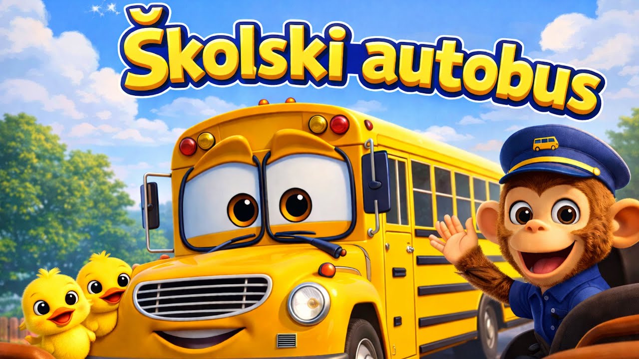 SKOLSKI AUTOBUS 🚌 | Vesela dječija pjesma | Učimo kroz pjesmu