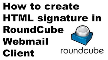How to create HTML signature in RoundCube webmail client