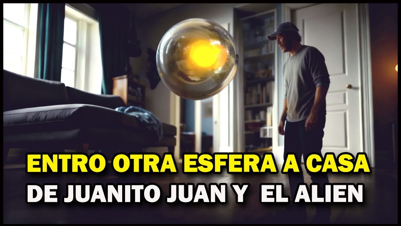 JUANITO JUAN ESFERA AMARILLA Y SER ALIEN HOLOGRAMA HIPERDIMENSIONAL