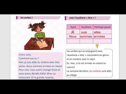الوحدة التالتة تامن منهاج حديث قواعد الماضي المركب صفحة 58 مدام مها Le Passé Composé