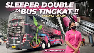 BUS TINGKAT INI DALEMNYA AGAK BEDA | Perjalanan Pagi PO Kencana Jakarta - Semarang