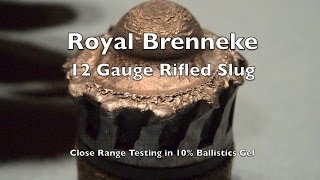 Ammo Test! 12 Gauge Rifled Foster Slug - Royal Brenneke