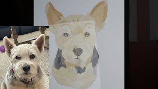 Ollie SpeedPaint | Geometric Pet Painting Timelapse by Melissa Hilliker 19 views 4 months ago 1 minute, 17 seconds