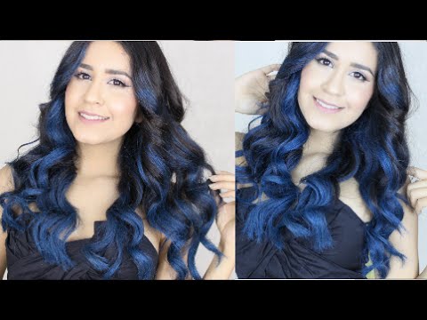 How To Blue Ombre Hair W Garnier Color Styler No Bleach Youtube