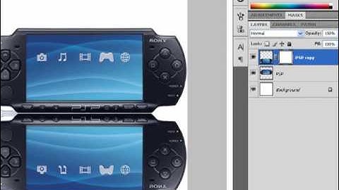 How to add reflection in Photoshop CS4
