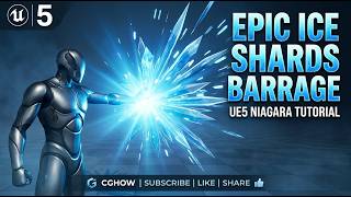 Unreal Engine 5 Niagara - Create EPIC Ice Shards Barrage Tutorial