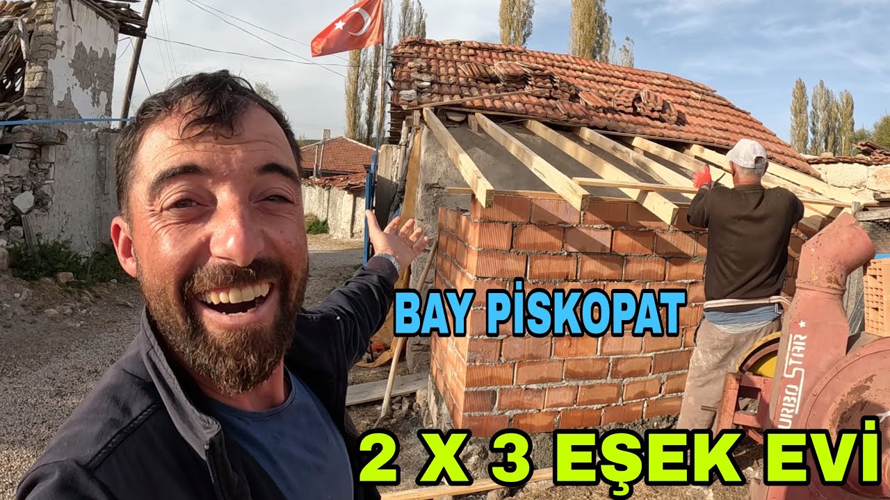 PİSKOPATA MİNİ AHIR YAPTIK~YENİ YERİNE KOYUNDAN KAÇTI GELDİ~PROJELER BAŞLIYOR