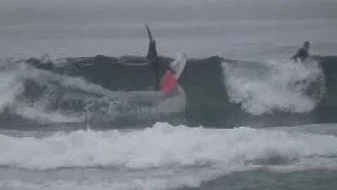 Danielle Wyman Surfing To A Podium At Black's Beach