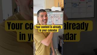Your content is already in your calendar. Document your day.
